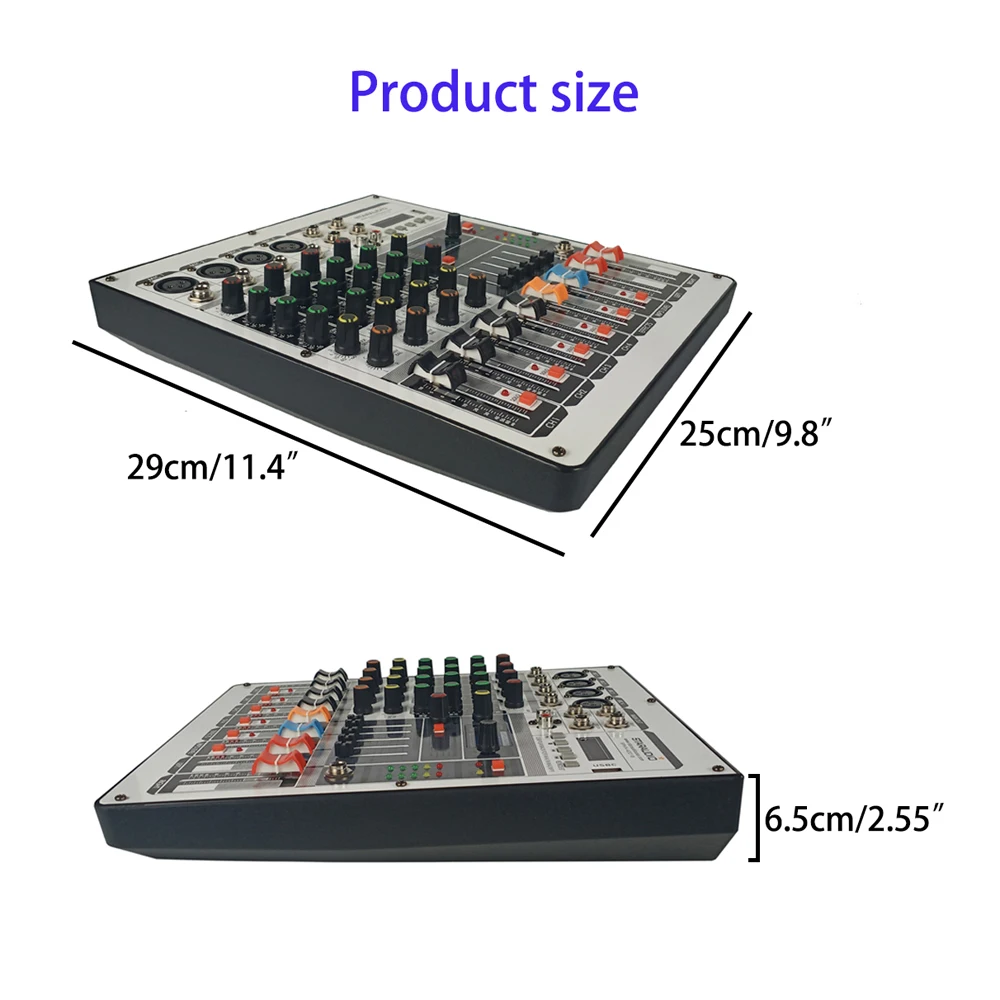 product size of the 4ch mixer