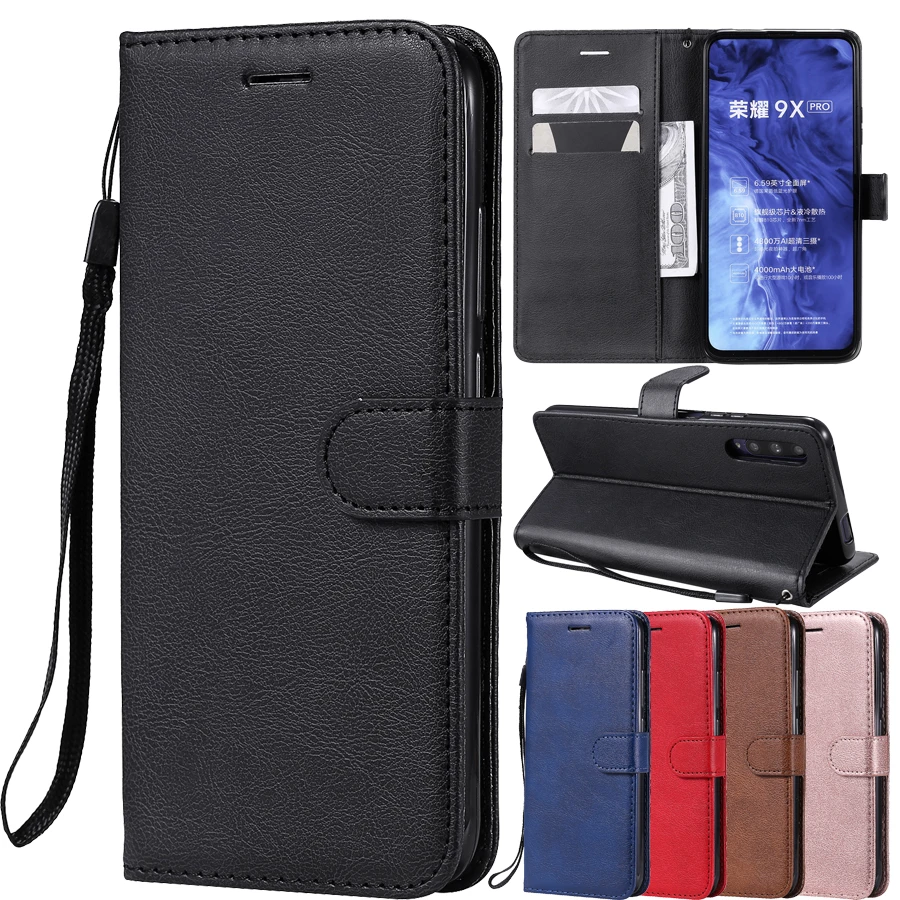 Флип кожаный чехол для Fundas Huawei Honor 9X Honor9X 9 X Pro книжка мобильный телефон