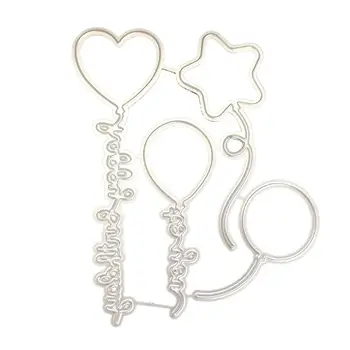 

Alphabet balloons Metal Cutting Dies DIY Scrapbooking Paper Stamping Die Decor