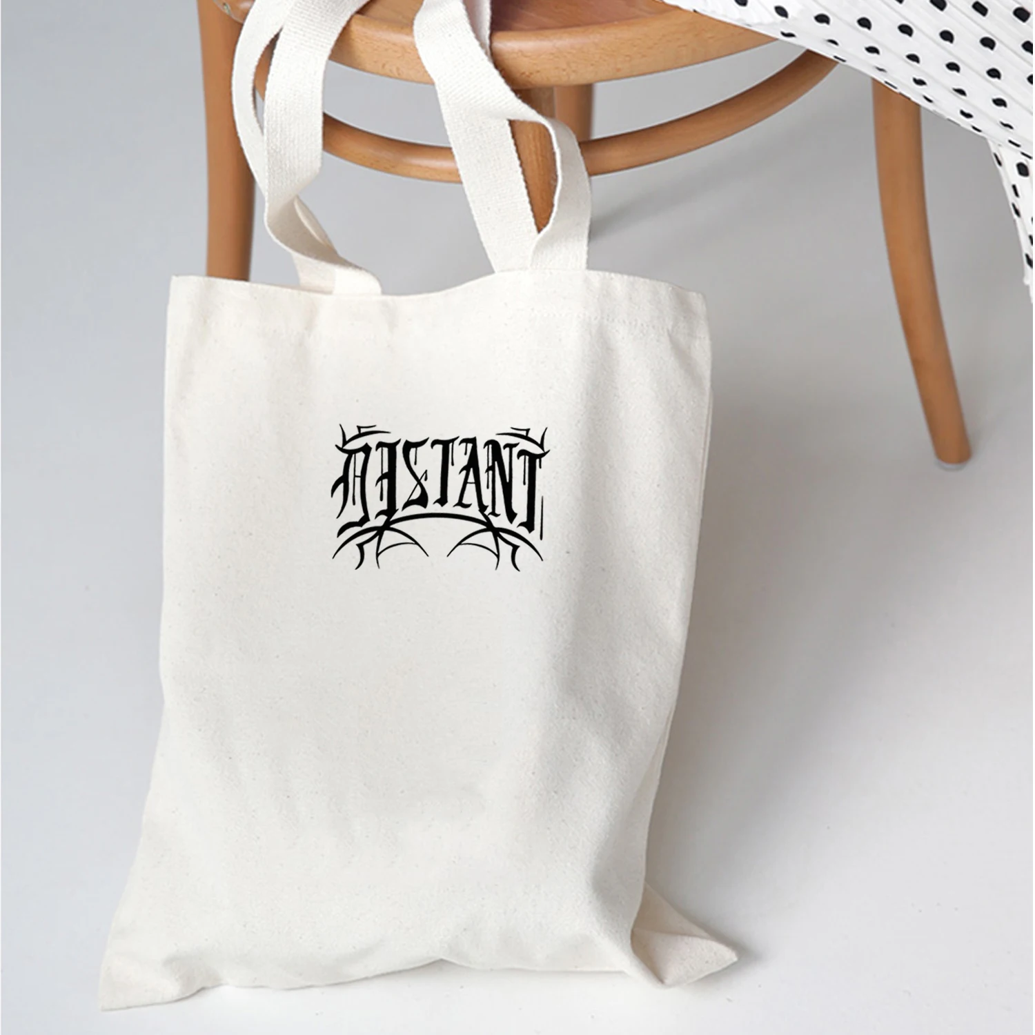 Cool Punk Letter Print Women Canvas Eco Reusable Shopping Bag Tote Cartoon Foldable Shoulder Bag School Travel Bags Locomotive