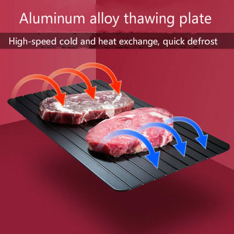 

1pcs Fast Defrost Tray Fast Thaw Frozen Meat Fish Sea Food Quick Defrosting Plate Board Tray Kitchen Gadget Tool Dropshipping