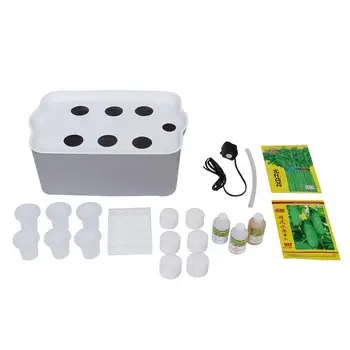

1PC Hydroponic Planting Box Automatic Plastic Fruit Vegetable Nursery Growing Machine For Balcony - US Plug (Oxygen Aeration)