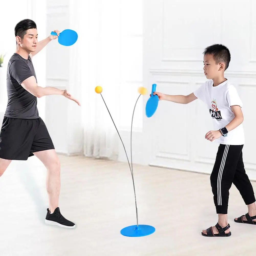 

Table Tennis Trainer Exercise Toy Mini Elastic Self-training Artifact With Non-slip Base Ping Pong Toy For Kids Youth Middle Old