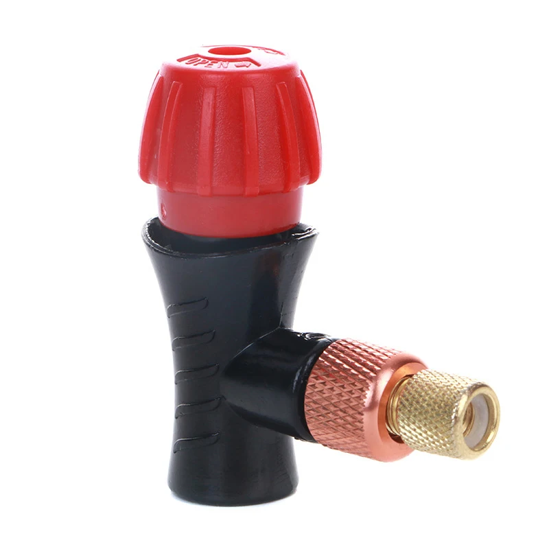 

CO2 Bike Inflator Portable Presta Schrader Valve Head Compatible Bicycle Tire Pump Road MTB Fit Any Threaded Cartridges