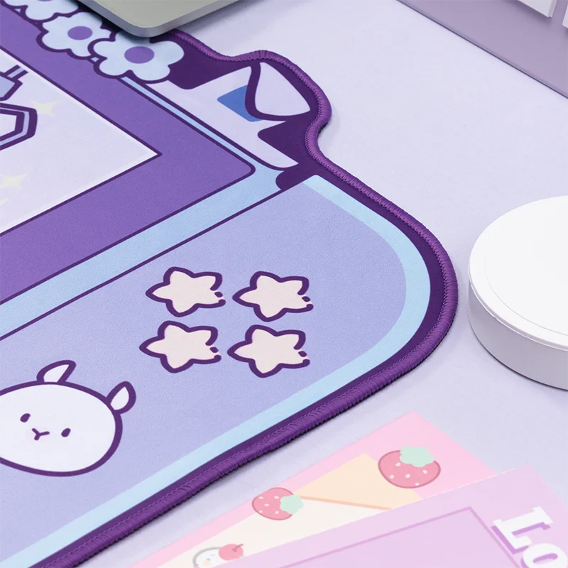 DATA FROG Kawaii Rabbit Trap Gaming Mousepad Pink Cute Mouse Pad Cartoon keyboard Desk Mat Large Wrist Rest Accessories