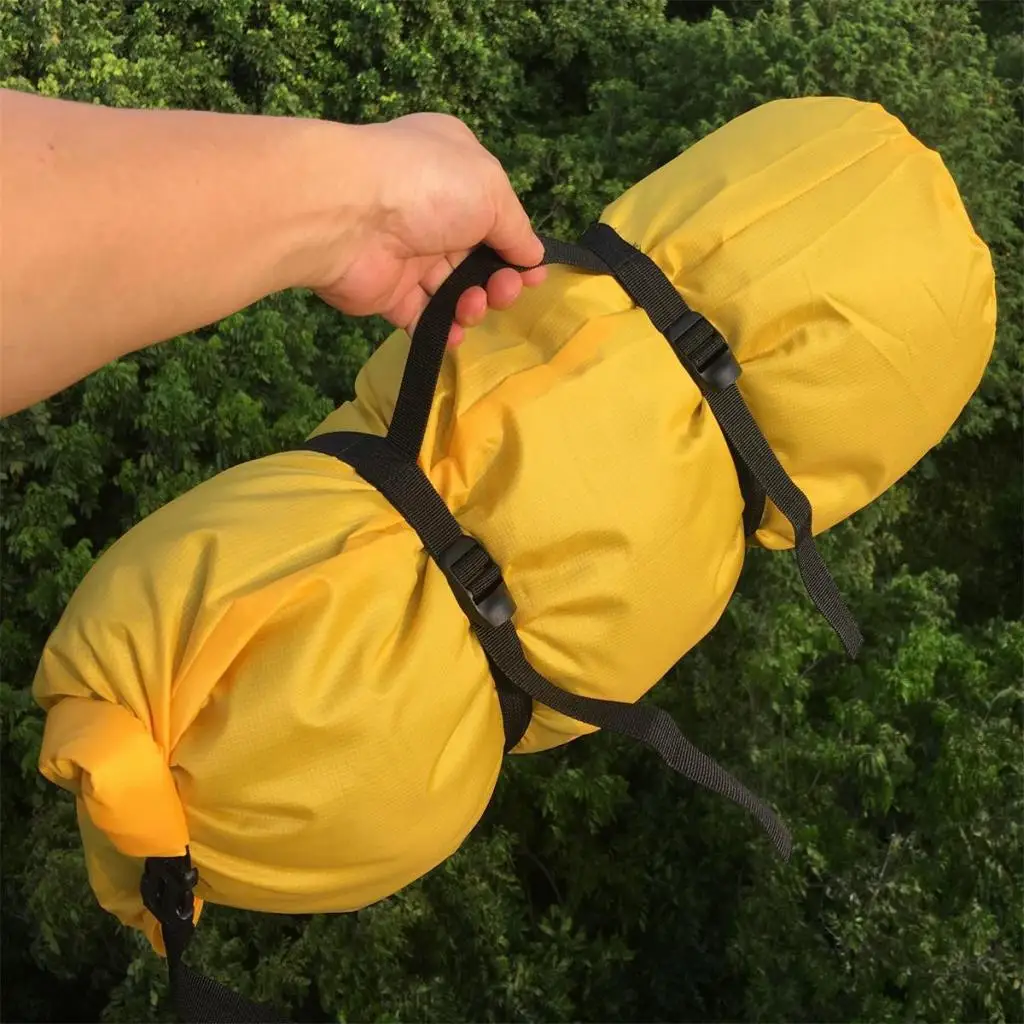 Уличная спортивная Ультралегкая походная альпинистская палатка компрессионная сумка вещевой мешок - Цвет: Цвет: желтый
