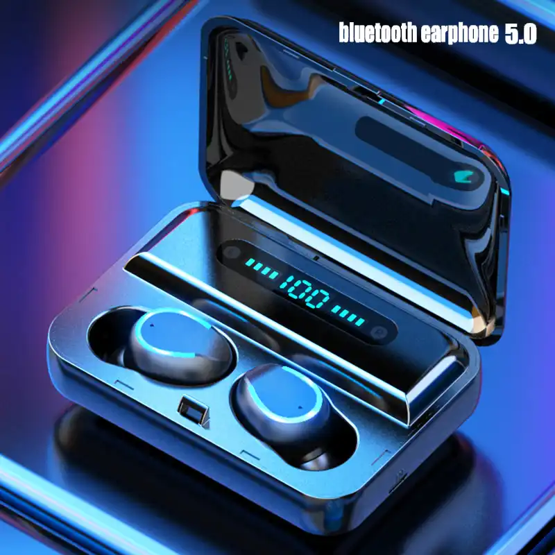 Tws Led Display Earphones F9 Wireless Headphones Noise Cancelling Bluetooth Earphone Sports Earbuds Waterproof Bluetooth Headset Earphone Headphone Aliexpress