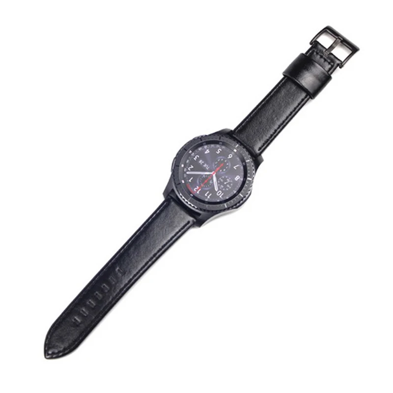 D-black Gear s3 Frontier ремешок для samsung Galaxy Watch 46 мм 22 мм s4 кожаный браслет correa huawei часы GT ремешок 46 amazfit bip 47 44 - Цвет ремешка: D-black