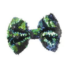 Европейский и американский стиль, стиль, детские заколки для девочек, двойной цвет, блестящий бант, аксессуары для волос, Детская повязка на голову, 10 цветов