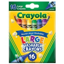 Crayola 16-Цвет стирка нетоксичный большой карандаш для малышей с рисунком из мультфильма Аниме Crayon комплект продукт импорт подарочные 52-3281