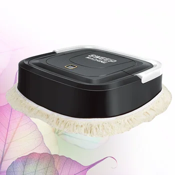 

Black Floor Mopping Robot Durable Portable USB Smart Cleaning Machine Versatile Charging Floor Hair Cleaner