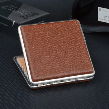

Ultra-thin Cigarette Case Automatic Tobacco Box Cigarette Holder 20 Cigarettes 84MM Smoking Accessory