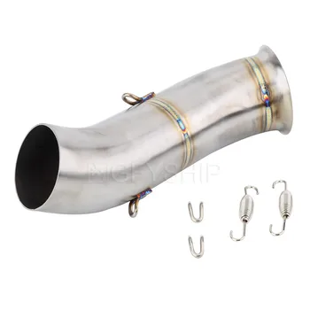 Per Ducati Hypermotard 2013 2014 2015 2016 2017 2018 Hyperstrada 18 Escape Slip-on silenziatore di scarico moto tubo di collegamento centrale