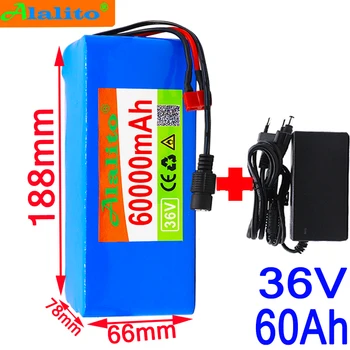 

36V battery 10S4P 60Ah battery pack 500W high power battery 42V 60000mAh Ebike electric bicycle BMS+42v charger