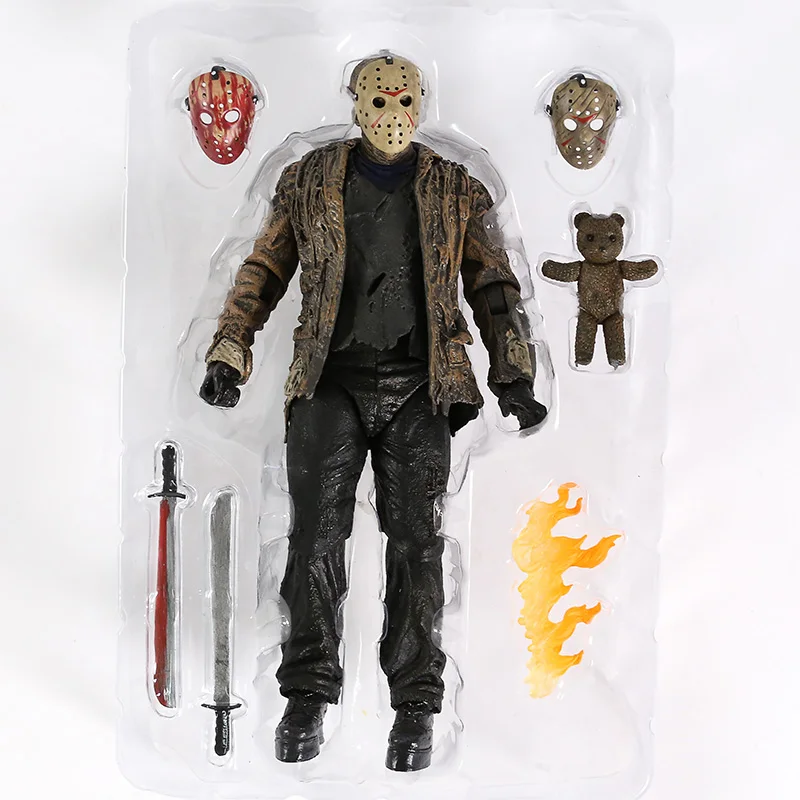 NECA Freddy vs. Jason Jason Voorhees PVC Action Figure Collectible Model Toy - Цвет: no box