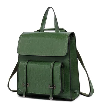 

Female Backpack 2019 New Fashion PU Leather British Style Shoulder Bag high quality teenage school backpack satchel