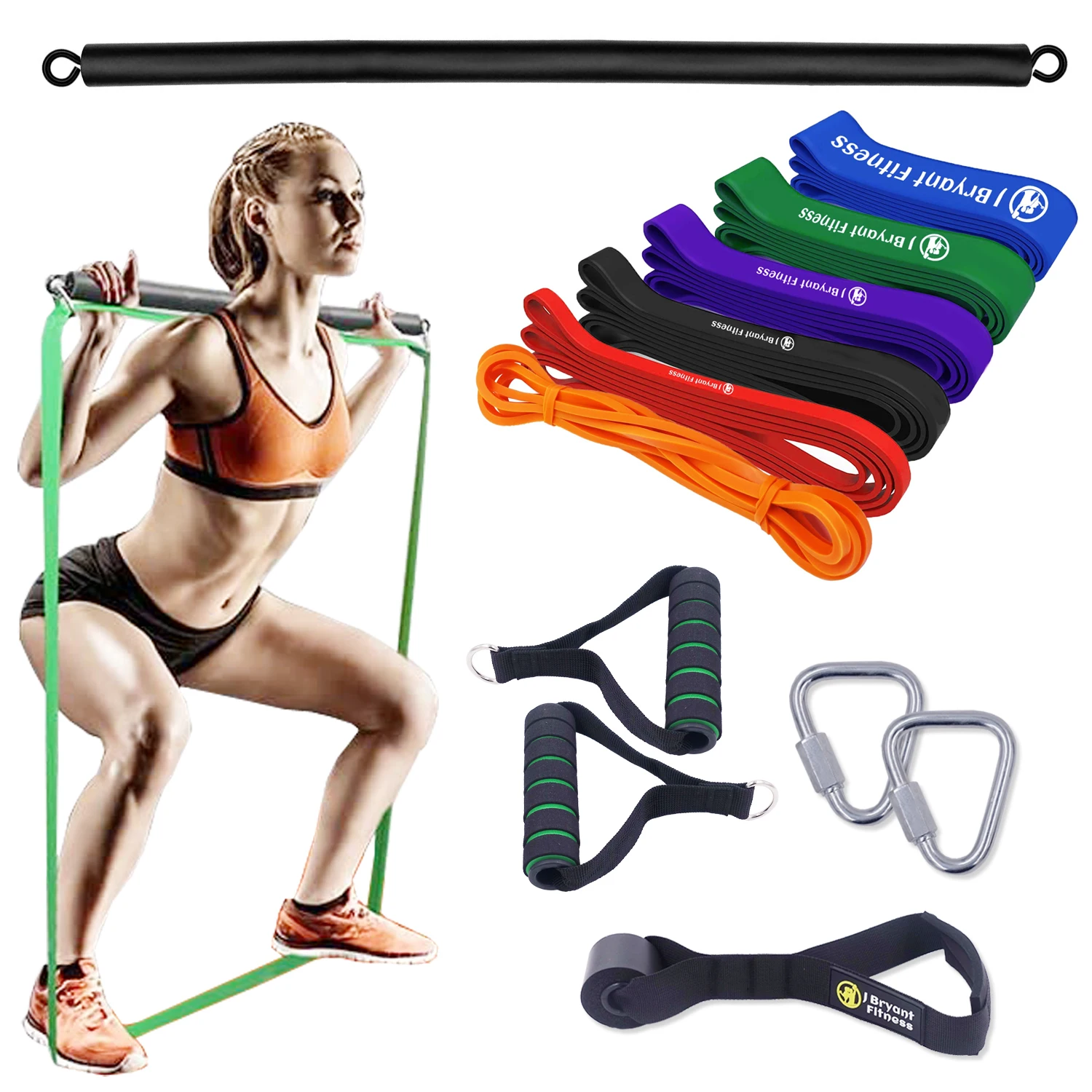 Gym Resistance Bands Loop Set For Gym Exercise Yoga Strength Workout Fitness USA 