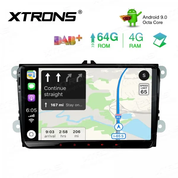 Discount 9" Android 9.0 OS Car Multimedia Navigation GPS Radio for Volkswagen Caddy 2003-2015 & Amarok 2010-2015 & Beetle 2011-2015 4