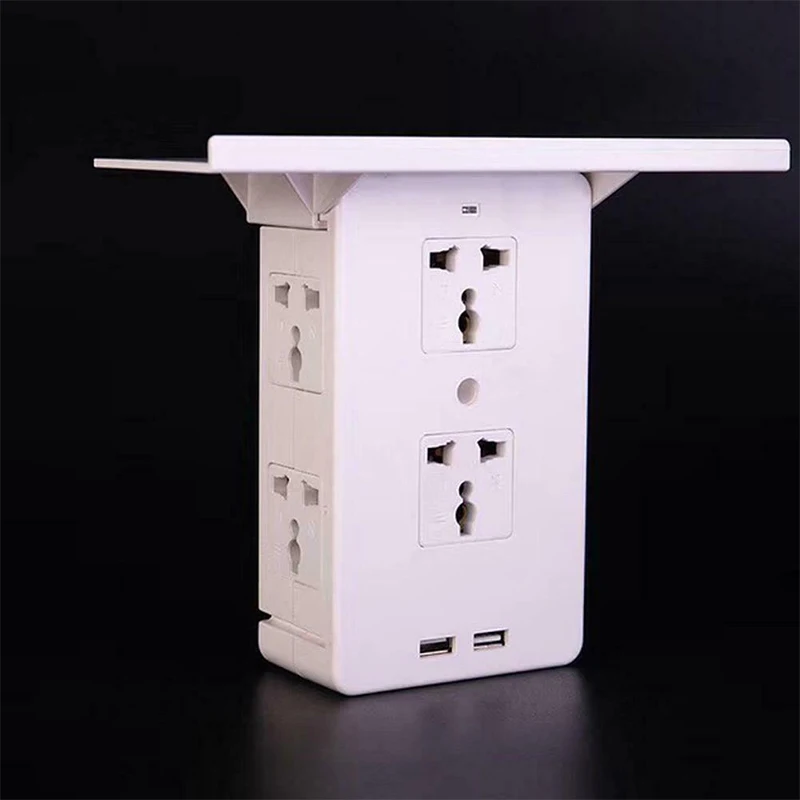 Настенная розетка 2 usb-порта для зарядки многофункциональная розетка стоечный переключатель розетка полка 6 экстендеров для электрической розетки Защита от перенапряжения
