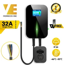 EV зарядное устройство EVSE Wallbox зарядная станция для электромобиля с разъемом типа 2 32A 1 фаза IEC 62196-2 для Audi BMW Mercedes-Benz EV зарядное устройство EVSE Wallbox зарядная станция для электромобиля с разъемом типа 2 32A 1 фаза IEC 62196-2 для Audi BMW Mercedes-Benz
