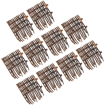 

10PCS Miniature Fairy Garden Fence DIY Fence Mini Bonsai Ornament Decor