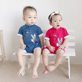 

Newborn Infant Baby Girls Boys New Year Embroidery Romper Jumpsuit Outfits Baby Costumes 2020 LS1216