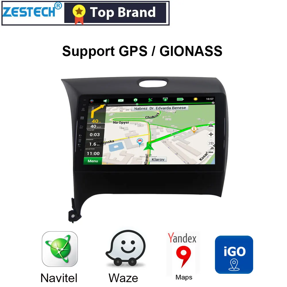 Android 9.0 IPS 2.5D 9" GPS Radio Car DVD Player for Kia K3 2013- Cerato 3 Car Head Unit Car GPS DVD Multimedia DSP SWC