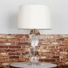 Американский простой прозрачный стеклянный стержень Железный настольная лампа Золотая Бронза Хрустальная стеклянная трубка арт прикроватная настольная лампа арт-деко