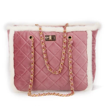 

Women Plaid Handbag Suede Fashion Female Shoulder Bags Large Casual Tote Bag Classic Simple Ladies' Messenger Crossbody Bag Sac