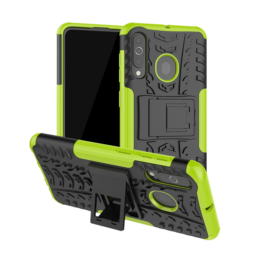 Tigenkey для samsung Galaxy A60 чехол противоударный чехол для samsung Galaxy A60 чехол для samsung Galaxy A60 чехол - Цвет: Зеленый