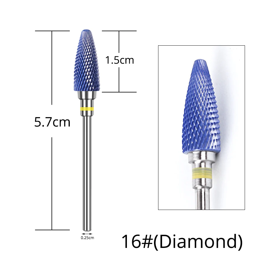 16 Alileader Nail Draill For Electric Drill Ceramic Drill Nail For Nail Art Instrument Safe Cutter For Cutter Manicure - Цвет: 16