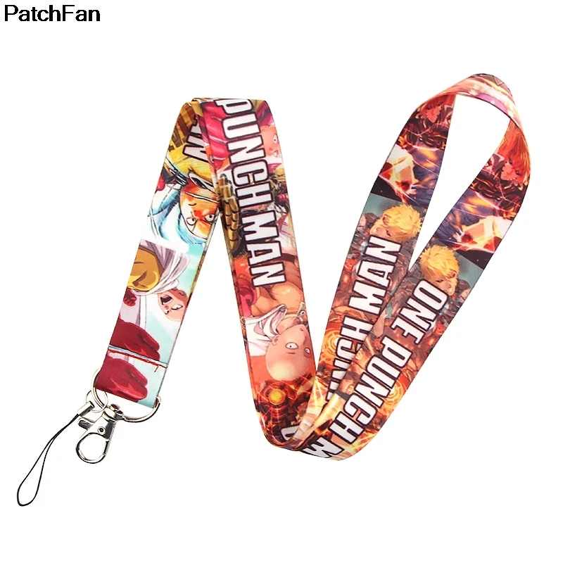 20 шт./лот A2544 Patchfan один удар человек ремешок для ключей телефоны USB флэш-накопители ключи брелки ID Имя тег держатель Бейджа тесьма
