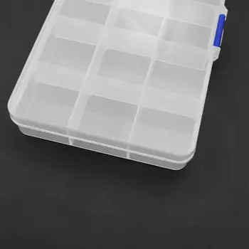 

15 Grids Guitar Pick Storage Box Thumb Finger Paddles Plectrum Container