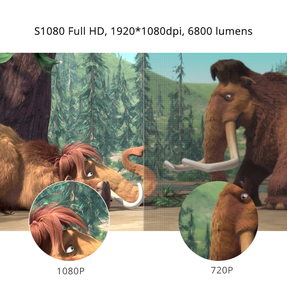 Touyinger S1080 C2 Full HD 1080P светодиодный проектор (4K Видео Android 9 Wifi опционально) Умный