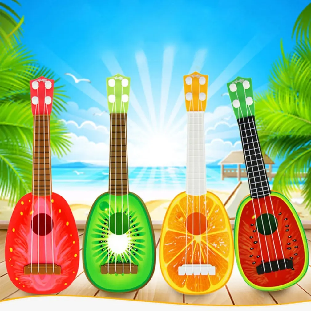 Sensory Emotional Hearing Can Play Simulation Ukulele Mini Fruit Guitar Toy Child Early Education Music Toy Instrument