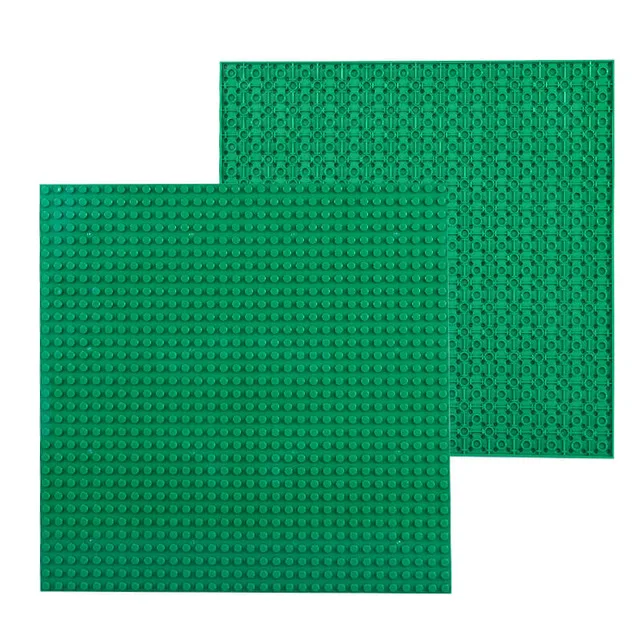 Двухсторонняя 32*32 точки напольная опорная плита для маленького кирпича DIY строительное основание для блоков для башни Классические блоки фигурка игрушка - Цвет: A2 DK Green