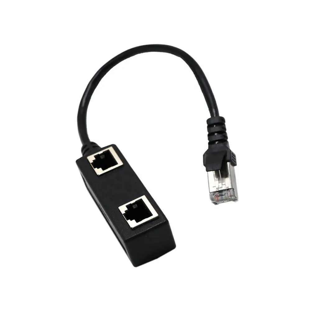 Практичный RJ45 CAT6/5 Мужской до 2 Женский LAN Ethernet сетевой сплиттер Соединительный кабель адаптер Высокая производительность