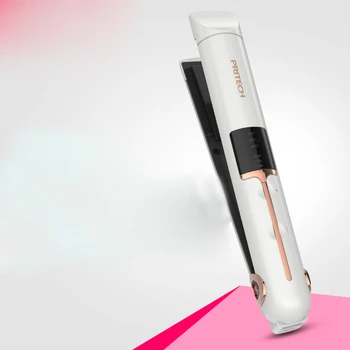 

straight clip wireless portable mini electric clip curling stick straight roll dual-purpose USB charging straight hair