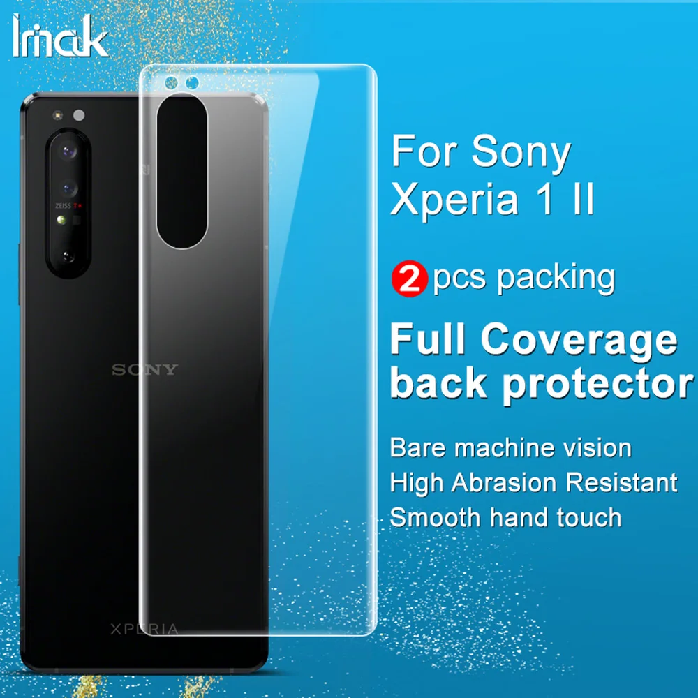 Гидрогелевая пленка imak Для Sony Xperia 1 ii iii мягкая защитная на экран для задней панели