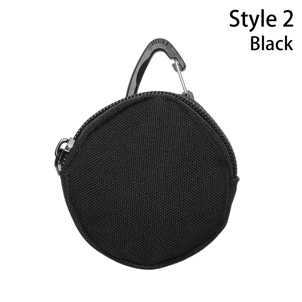 Style 2-Black 900D тактический Molle военный чехол для бега сумка для наушников Портативный Ключ портмоне с крюком мини Карманный держатель для ключей походные сумки - Цвет: Style 2-Black