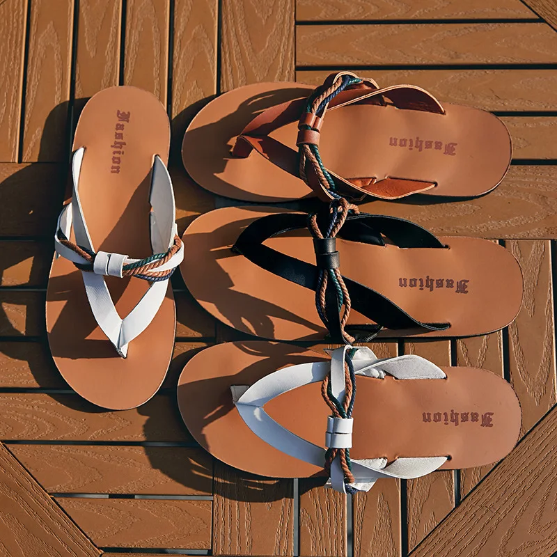 

New Style Trend MEN'S Flip Flops Flat Split Toe Fashion Slippers Summer 2019 Sandals Case Toe Sandals