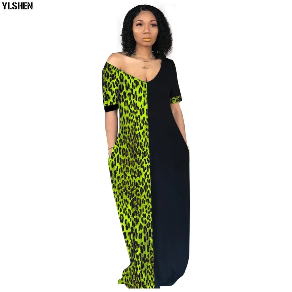 Autumn African Dresses for Women 2019 News Fashion Robe Long Dress Leopard Print Bazin Vestidos Dashiki Party African Clothes 10