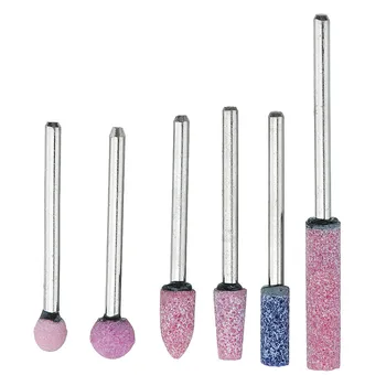 

6pcs 3mm Red Corundum Grinding Head Electric Grinder Head Abrasive Polishing Stone Rotary Tool
