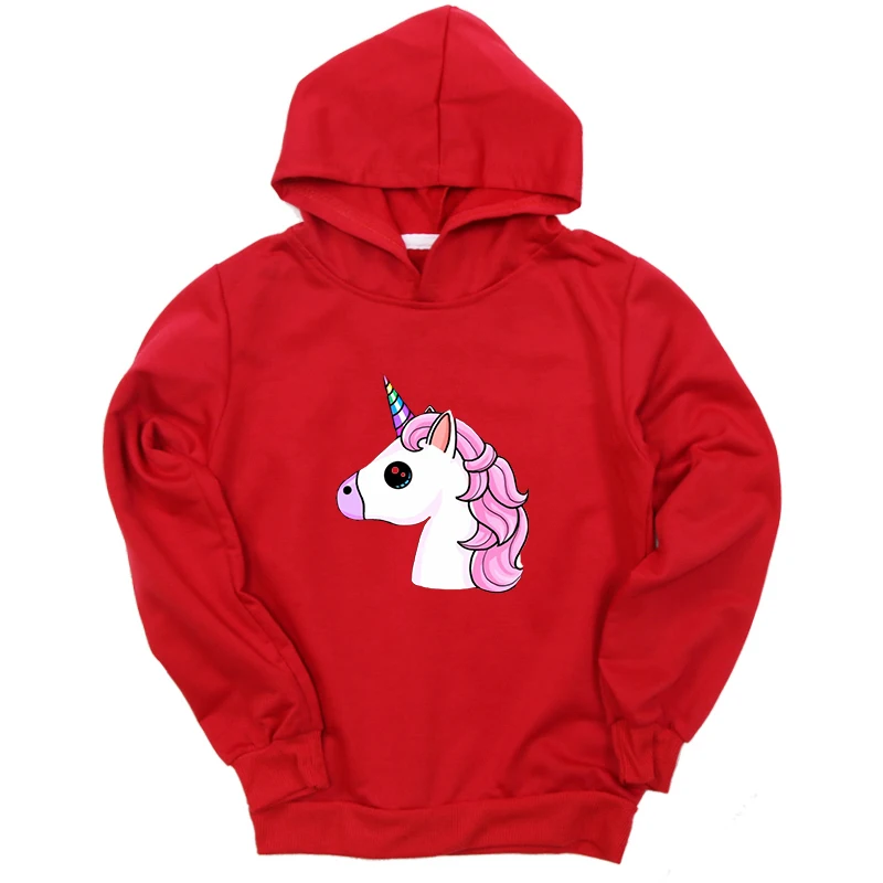 Hoodies 4 Толстовка с капюшоном с единорогом для девочек; сезон осень; Лидер продаж; одежда с принтом; толстовки для малышей; детские толстовки с капюшоном для мальчиков; повседневные топы для детей; baju anak perempuan - Цвет: Hoodies 4
