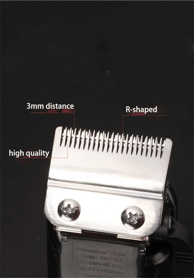 Kemei 1929 профессиональная электрическая машинка для стрижки волос с ЖК-дисплеем триммер для волос 2 скорости турбо мощная машинка для стрижки волос Парикмахерская косилка