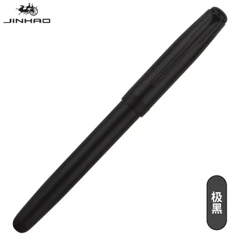 

Fountain Pen jinhao ink Full Metal Clip Pens Stainless Steel Black Classic Fountain-Pen Nib 0.5mm School Office Supplies