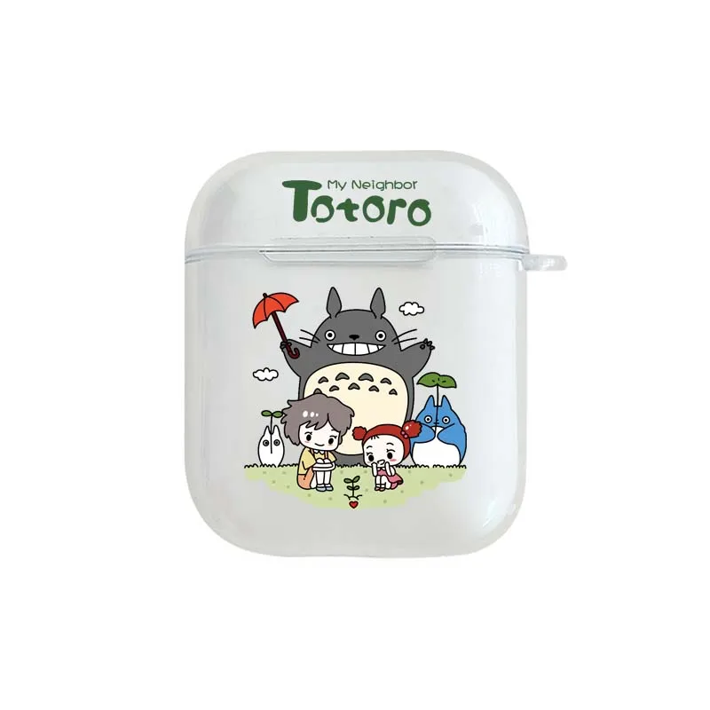 Милый чехол с Bluetooth Гарнитурой Buzz Lightyear для Airpods 2 1, прозрачный чехол для телефона Totoro Killer, прозрачные аксессуары, мягкий чехол для наушников из ТПУ