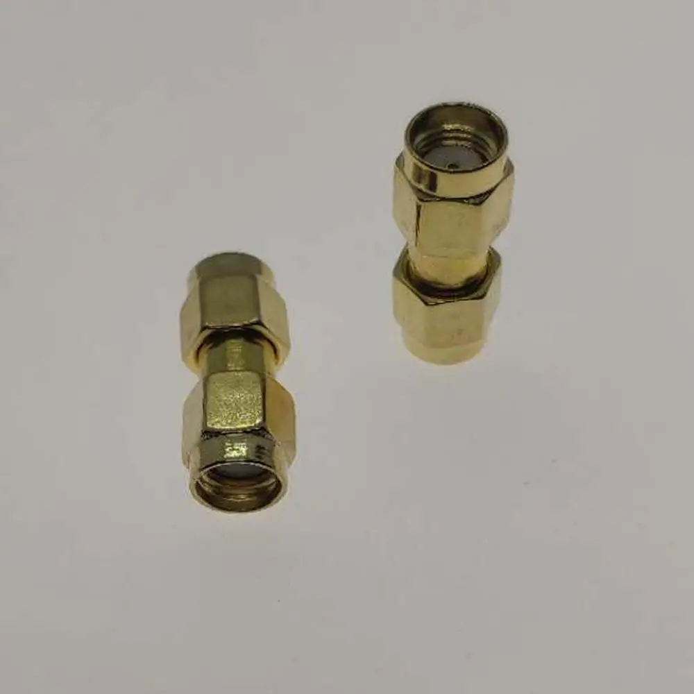 

RP-SMA RPSMA Male To RPSMA Male Plug Cable Antenna Connector Socket RPSMA To RPSMA Gold Straight Coaxial RF Adapters