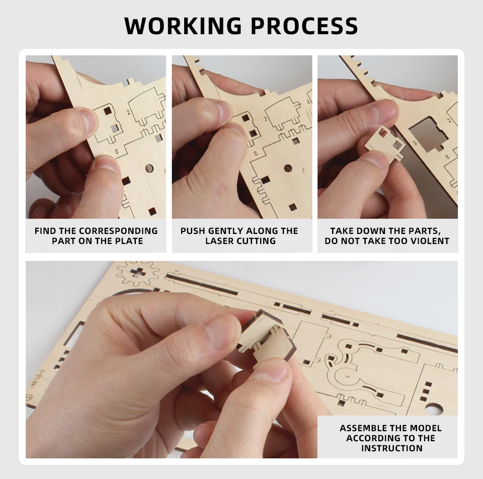 Модель здания трехмерная головоломка космический корабль DIY игра лазерная резка трехмерная интеллектуальная головоломка детские игрушки