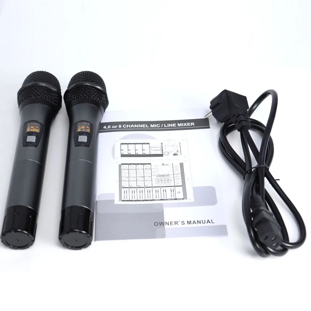 Betagear LE-40 силовой Блендер Миксер с uhf 4-канальный профессиональный миксер dsp цифровым микшером 2 беспроводной микрофон